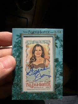 GEENA DAVIS TEAL AUTO /50🔥