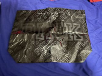 VS Pink Black Reusable Tote