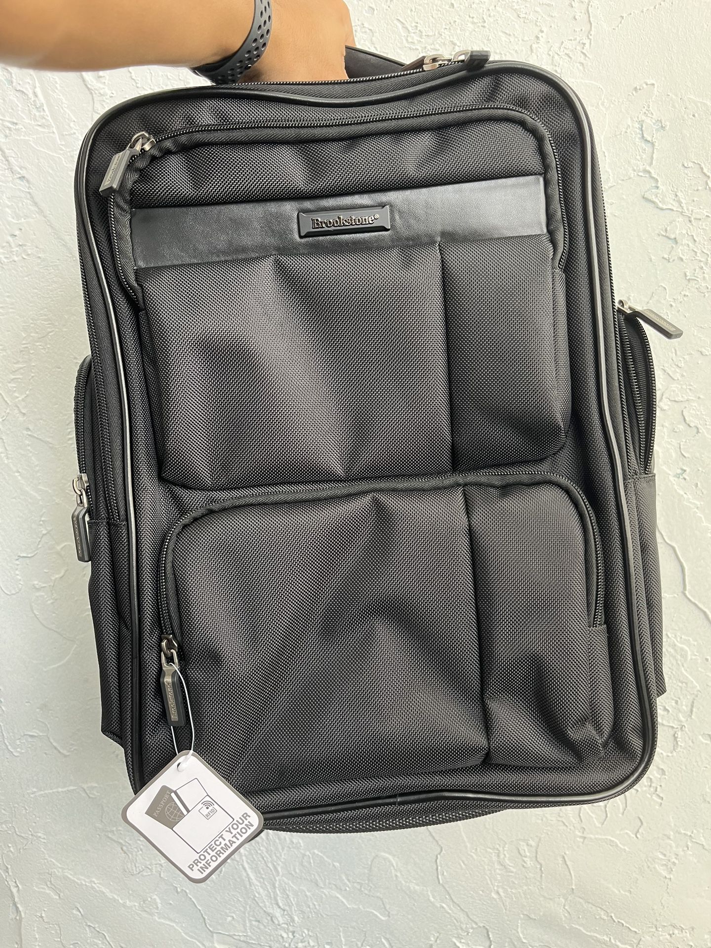 Brookstone Black Backpack - NEW