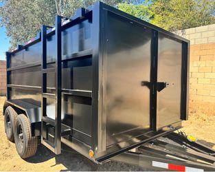New 12ft Long Hydraulic Dump Trailer with Ramps