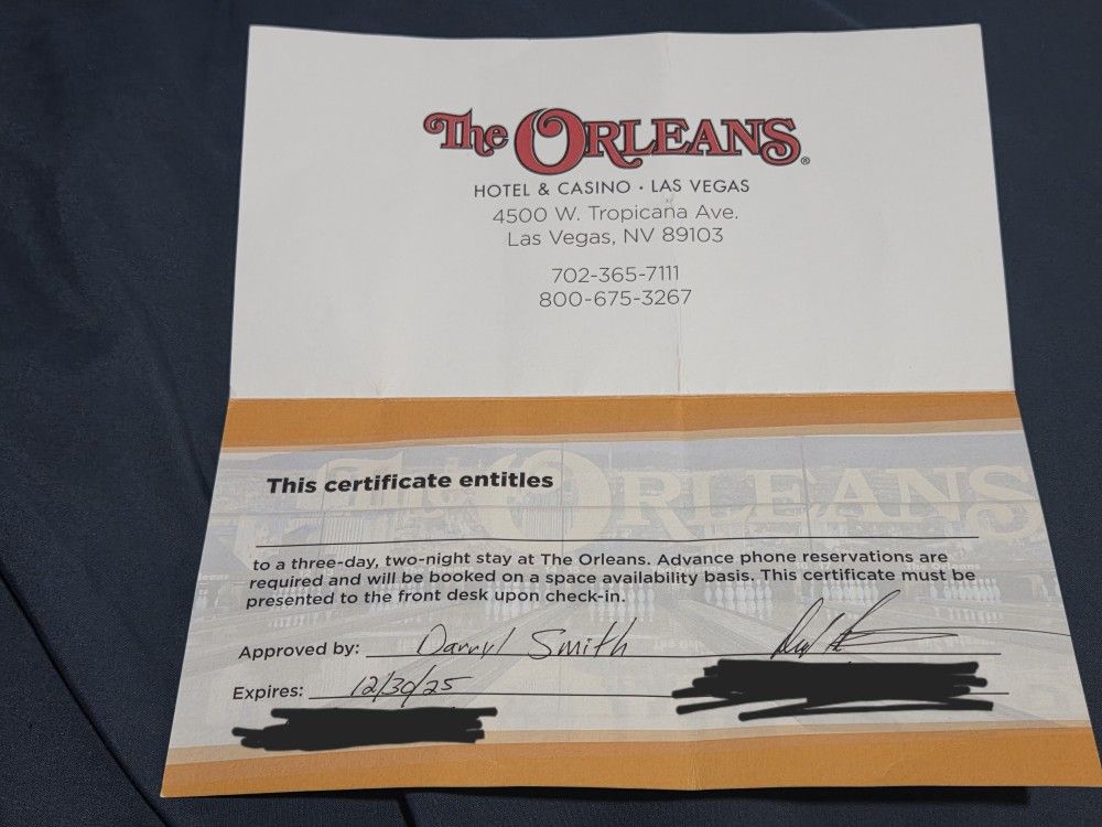 Vegas Trip For Any Day At The Orleans 