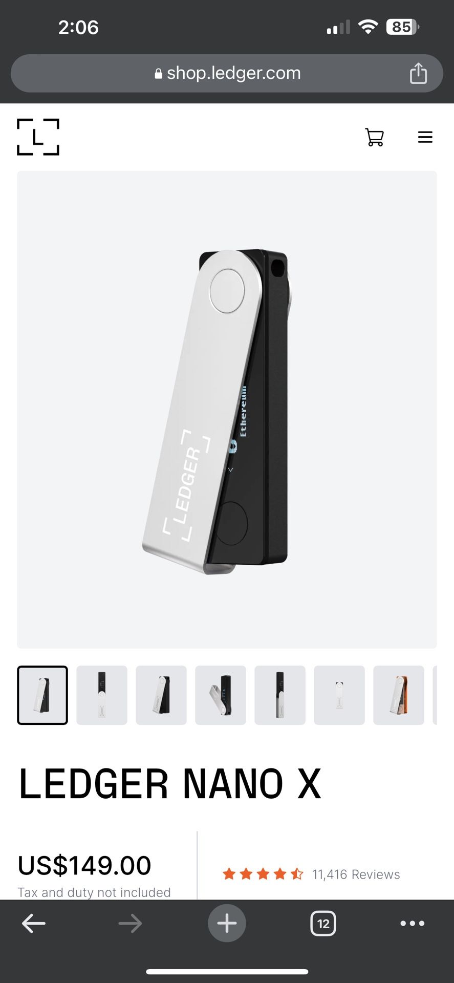 Ledger Crypto Hard Wallet