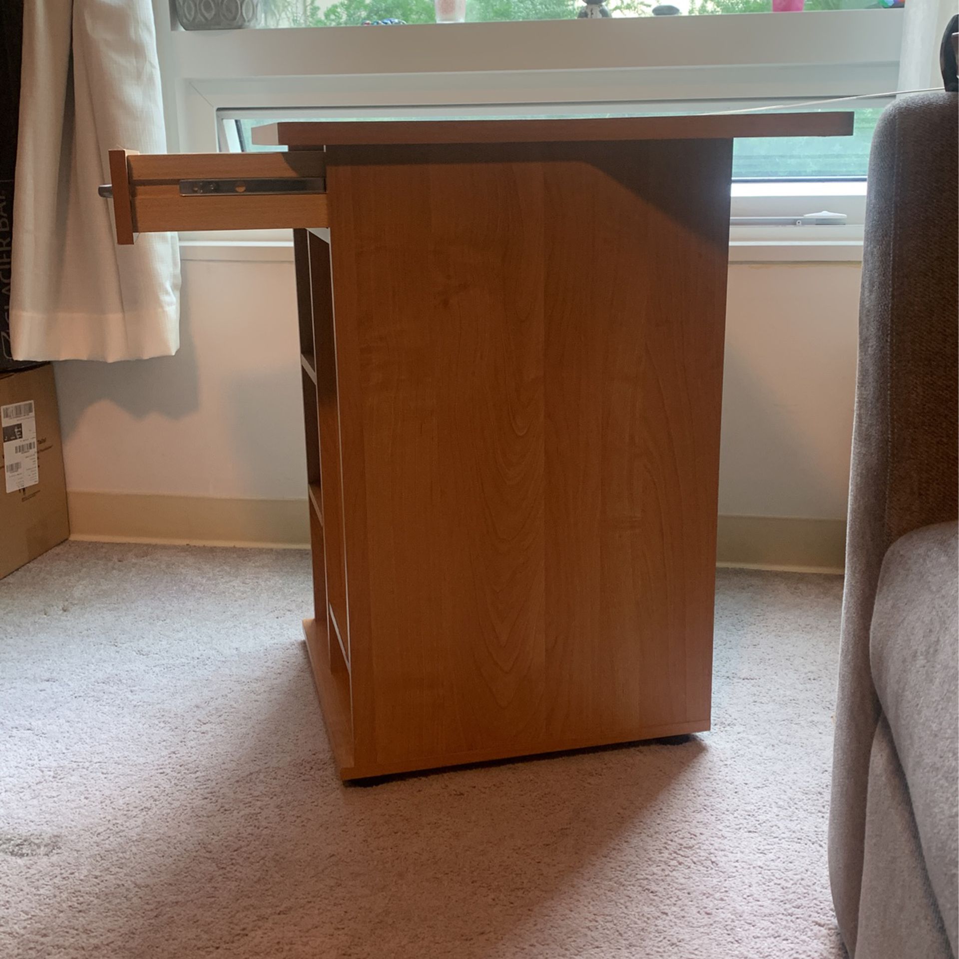 Small Computer Desk with Drawer 