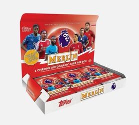 2025-26 Topps Merlin Premier League Soccer EPL Hobby Box - IN HAND