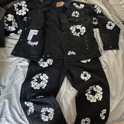 Denim Tears Embellished Denim Set 