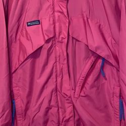 Vintage Columbia Whirlibird Pink Jacket Full Zip Coats Women’s Size Large
