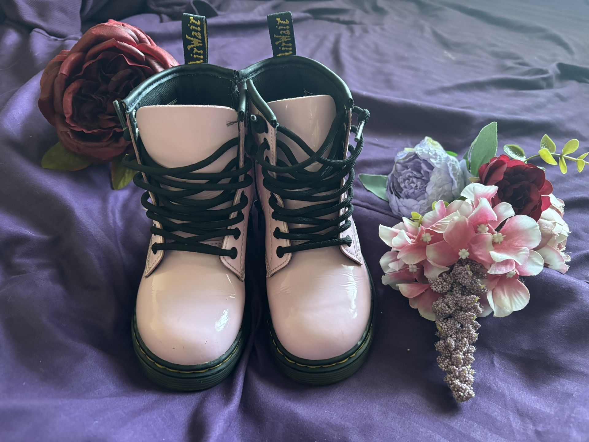 Pink Girls Dr Marten Boots