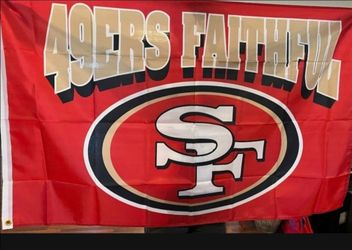 49ers Flag 5ftx3ft $20 Firm On Price