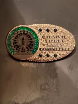 Emerald Houston Livestock Rodeo pin