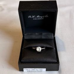 1 ct spinel Sterling vintage ring size 7