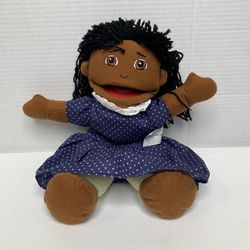 Educational Full Bodied Open Mouth Puppets - African American Mother and Brother 