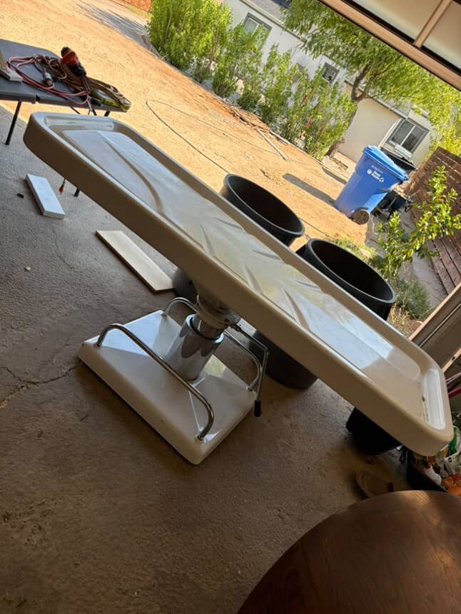 Vintage Embalming Table