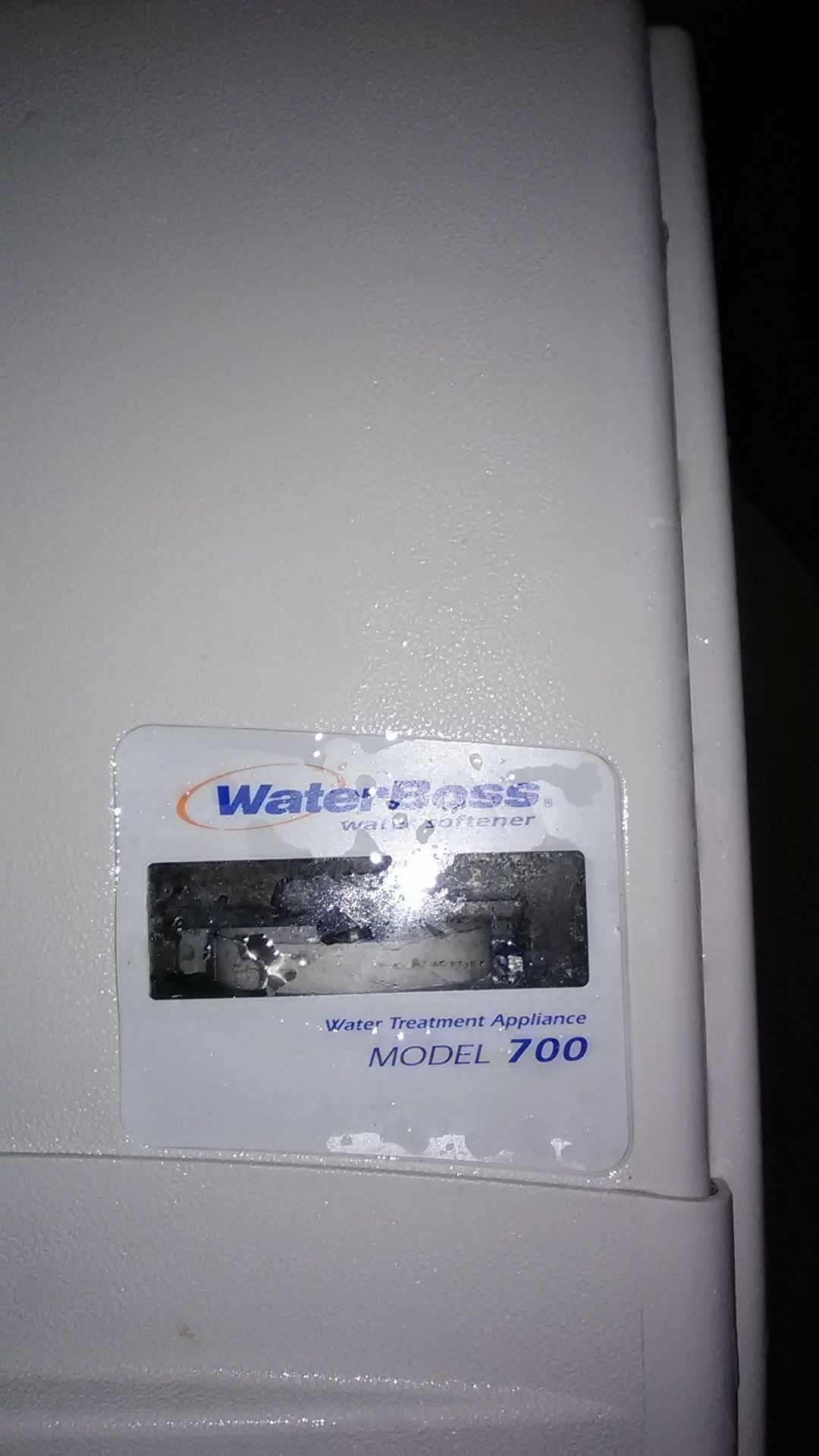 WaterBoss water softener model 700
