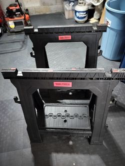 Task Force Plastic Sawhorse Pair