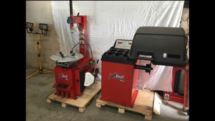 Brand new tire changer and wheel balancer combo.