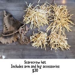 Scarecrow Hat And Accessories 