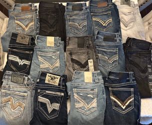 Mens 29,28, Salvage and buckle black jeans