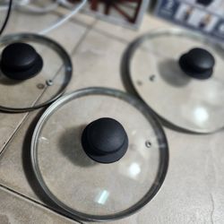 3 Glass Lids For Pans
