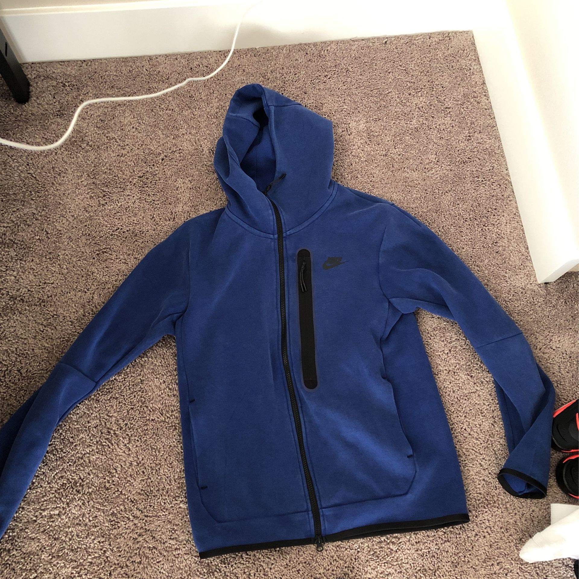 Blue Nike Tech Fleece Jacket