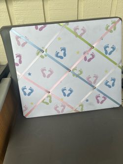 Baby Footprint Memory Board
