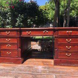 Antique Leather Desk