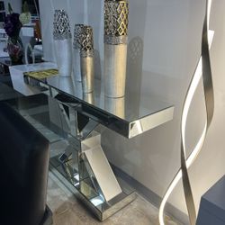 Mirrored Console Table Floor Sample $399