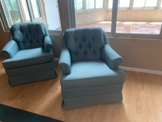 Two swivel chairs $40 for both OBO