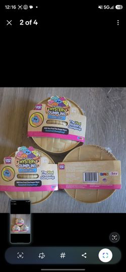 Mystery SeaShell Dumpling Lot Of 3