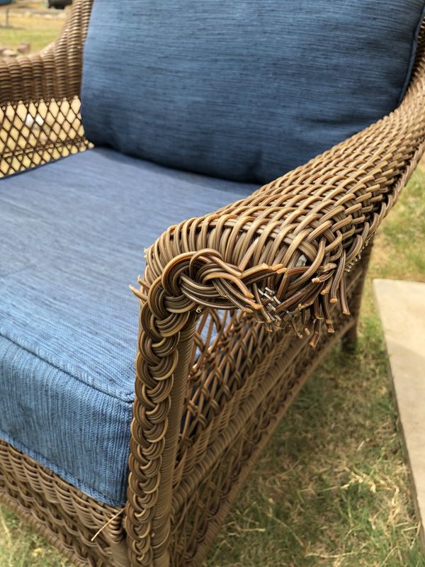 All Weather Wicker 4 Piece Lawn Patio Furniture W Cushions For All Weather Wicker 4 Piece Lawn Patio Furniture W Cushions For In Fort Worth Tx Offerup