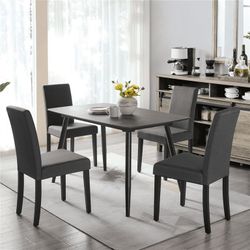 Dining Chair Set of 4, Only,Black, fabric dining chair, NEW