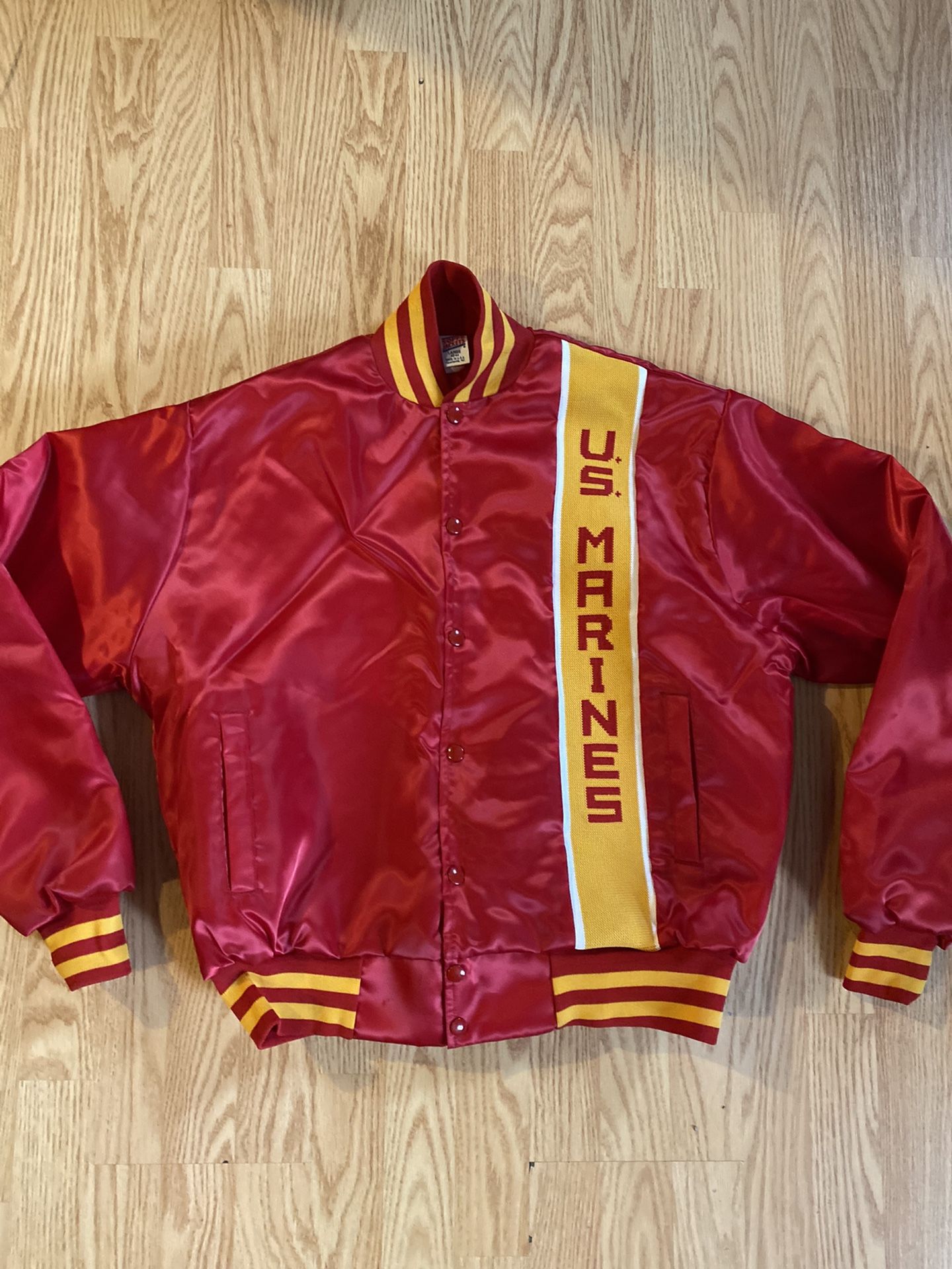 Vintage Marines Baseball Jacket Soffe Size Large