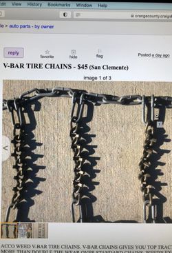 ACCO Weed v-bar Tire Chains