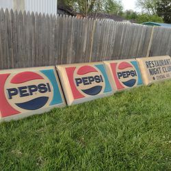 Old Light Up Pepsi Signs