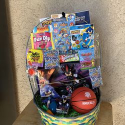 SONIC THE HEDGEHOG EASTER BASKET