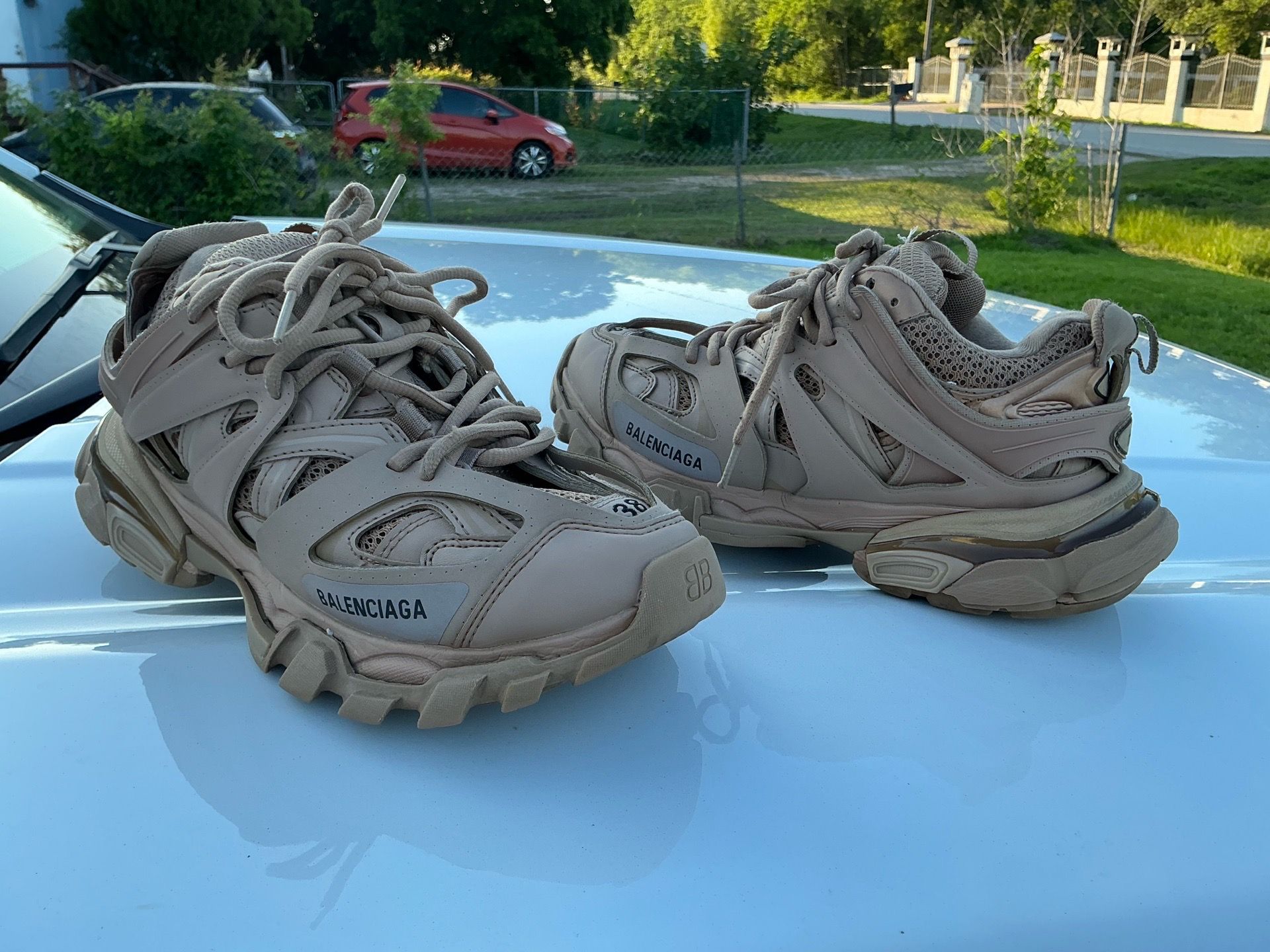 Balenciaga Wmns Track Sneaker 'Beige' size 38