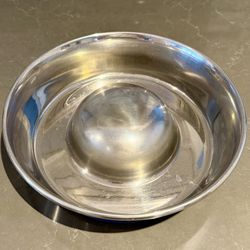 OurPet's DuraPet Slow Feed Premium Stainless Steel Dog Bowl, Silver