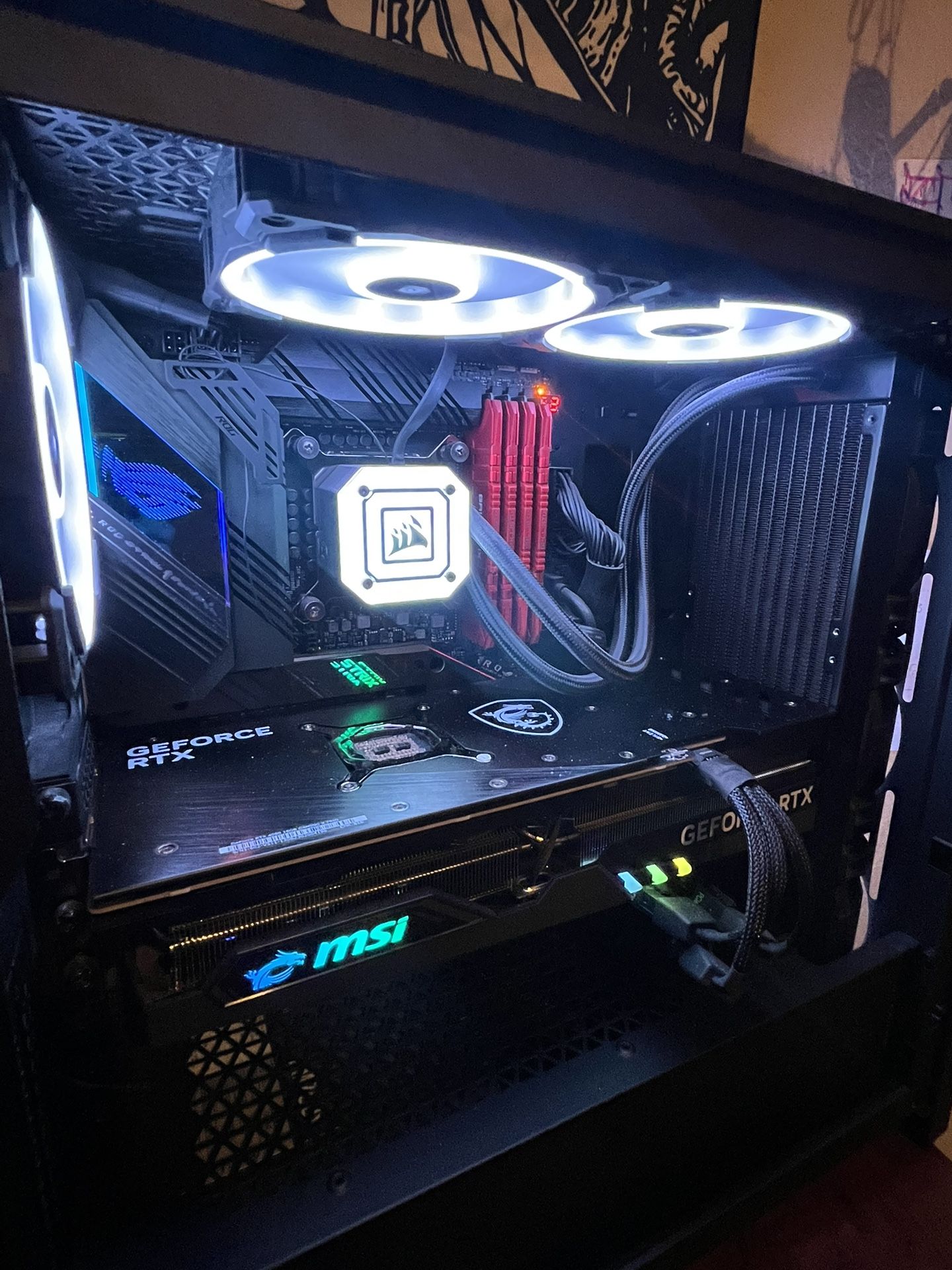 Gaming Pc MSi RTX 4080 and 11th Gen Intel(R) i7-11700K @ 3.60GHz 32 GB DDR4 Ram