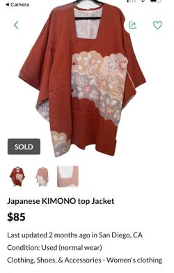 Japanese KIMONO top Jacket