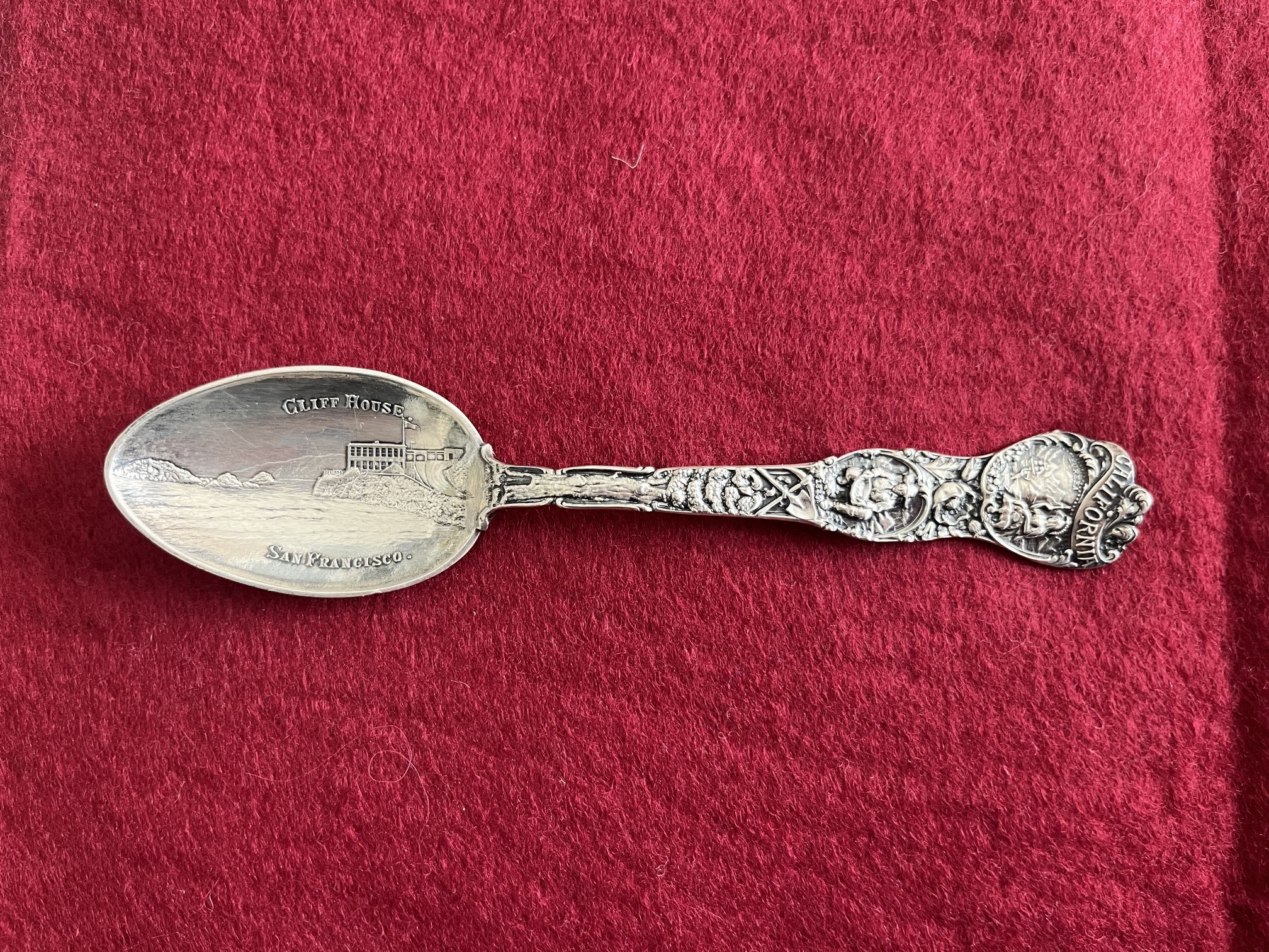 Antique Sterling Silver San Francisco Spoon