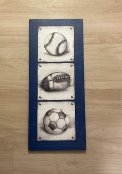 Sports balls painting