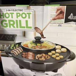 Eco-chef 2-in-1 Electric hot pot grill