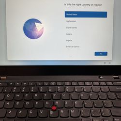 Lenovo Thinkpad I7 Touchscreen 32gb ram SSD512