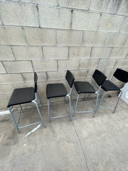 6 Ikea Bar Chair Stools + 1 Large Sectional Couch + 1 shag rug