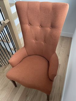Accent Tall Tufted Chair Throne 
