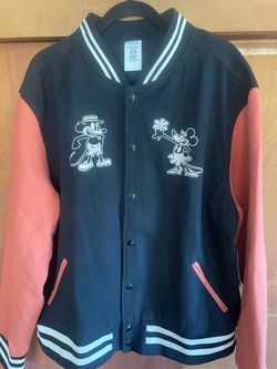 Disney Mickey & Minnie Varsity Bomber Jacket NWT