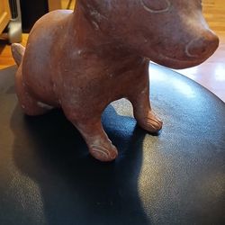 Pre Columbian Terracotta Seated Dog
