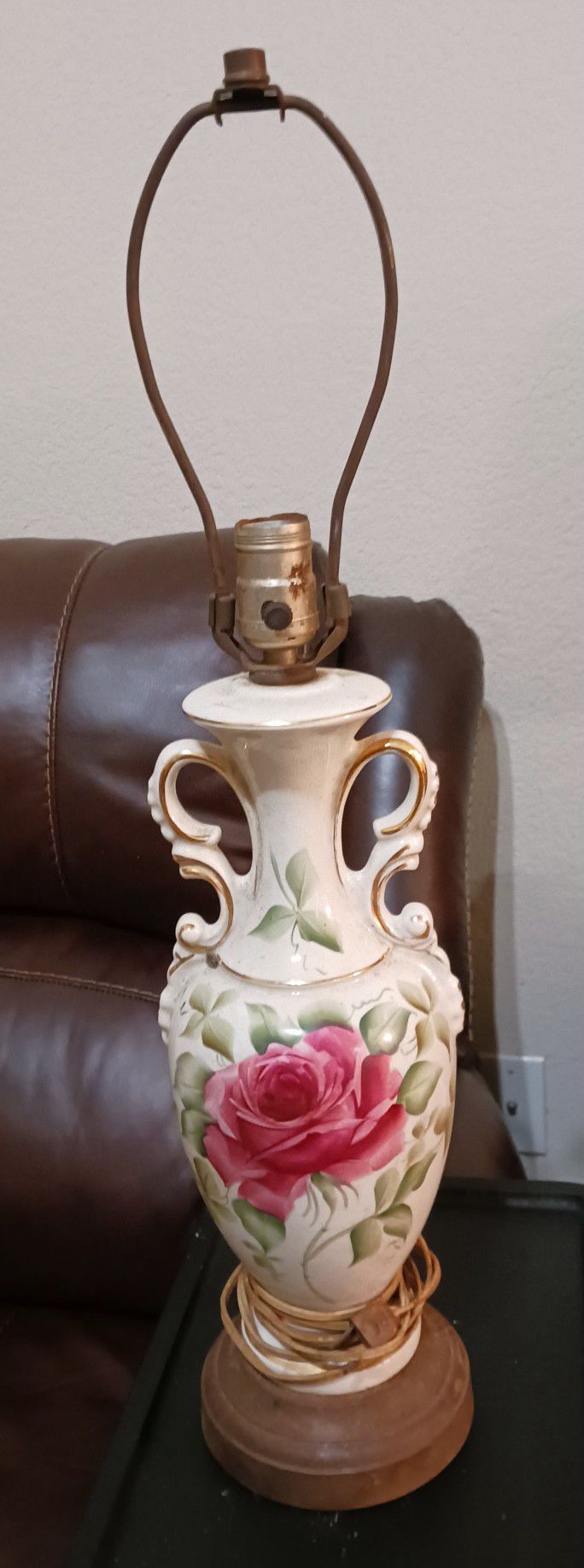 Rose Lamp Vintage 