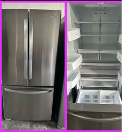 33 wide stainless steel French door refrigerator