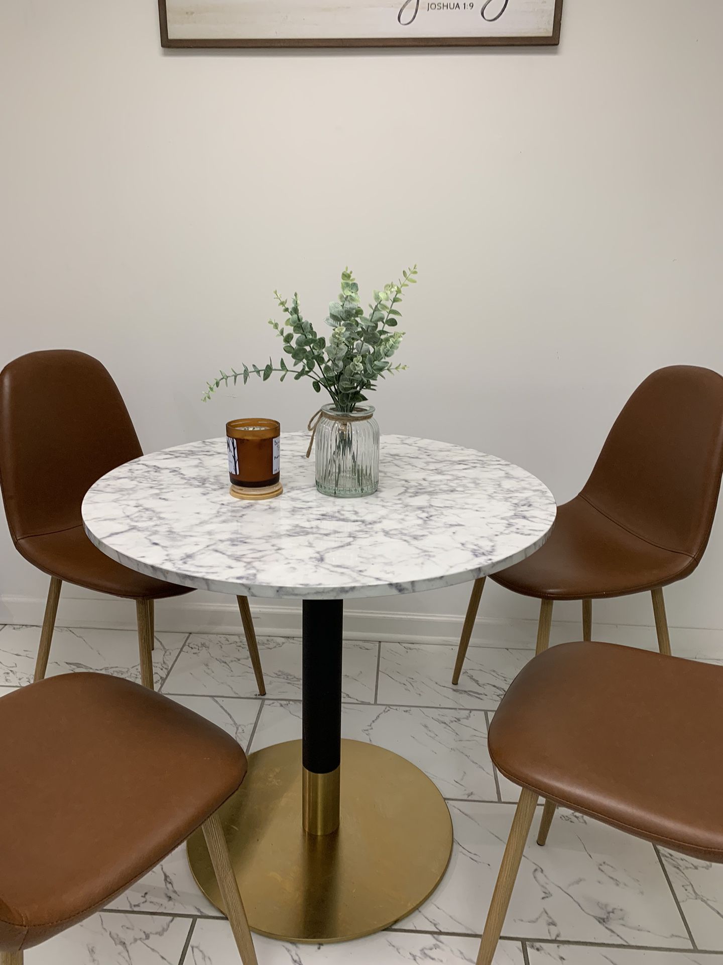 Breakfast Table And Four Chairs Set