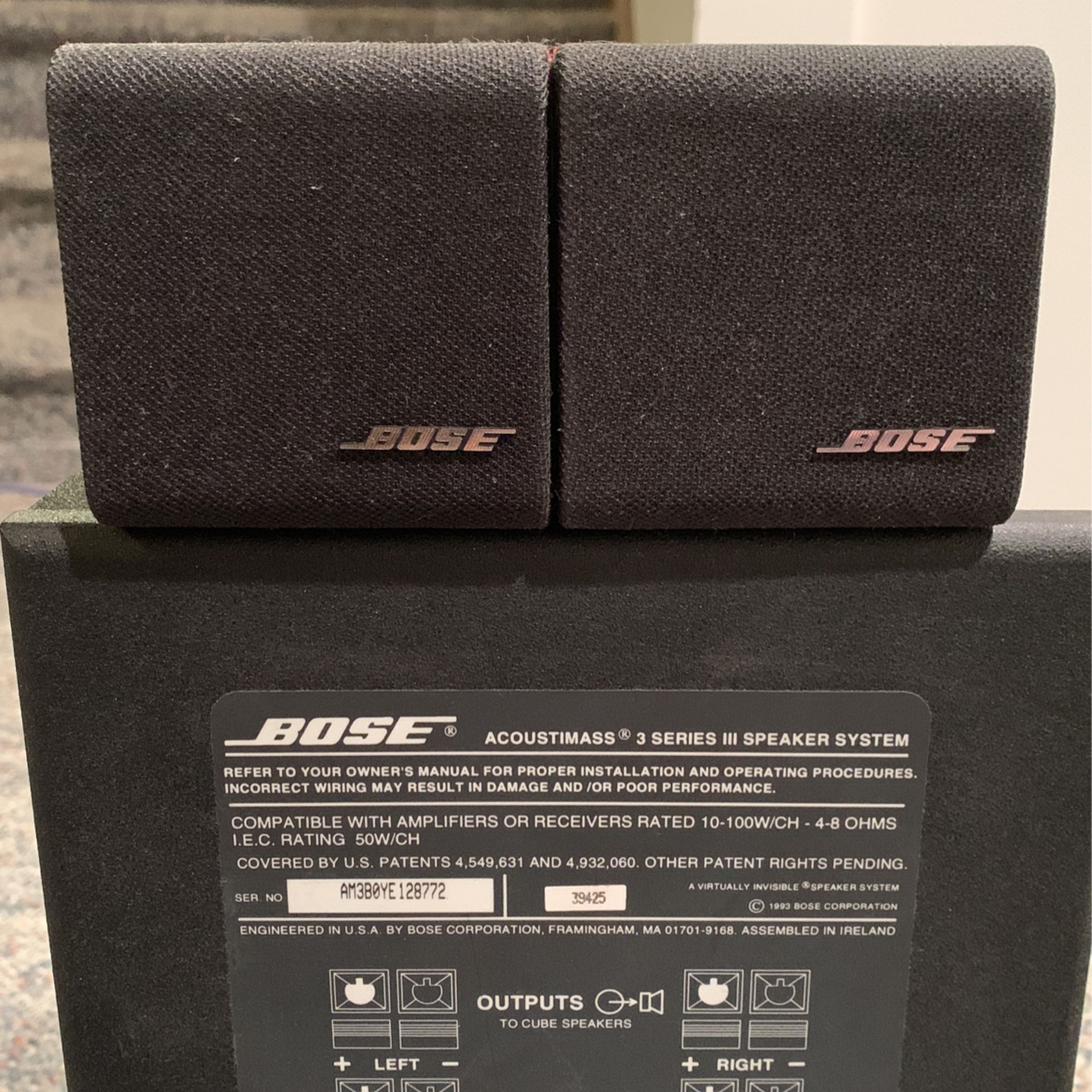 Bose Acoustimass Series 3 Speaker System